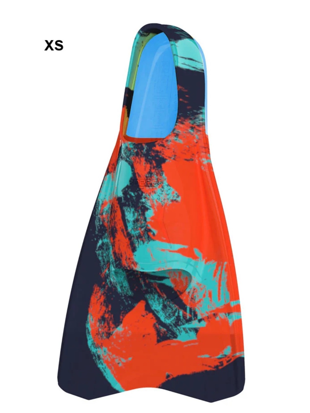 SPEEDO MULTICOLOR DESIGN MEDIUM BLADE FIN, Youth swim, XS, NWT